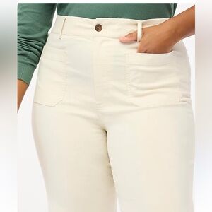 J. Crew Lizzie high-rise patch-pocket wide-leg pant Size 26